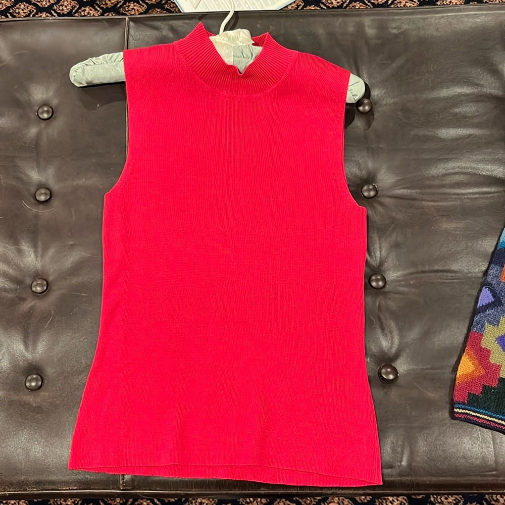 100% Silk Sleeveless turtleneck